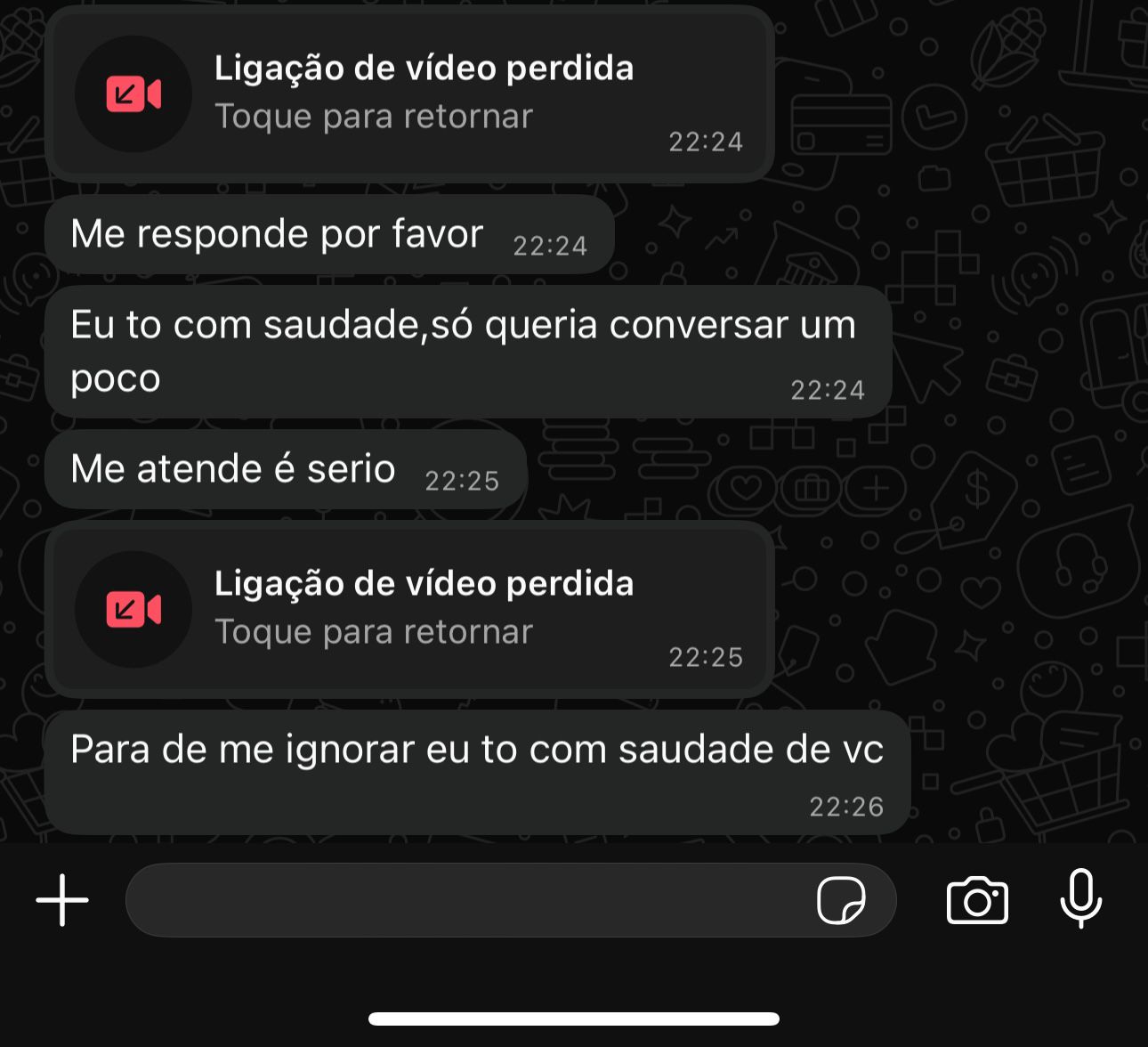 Exemplo de conversa
